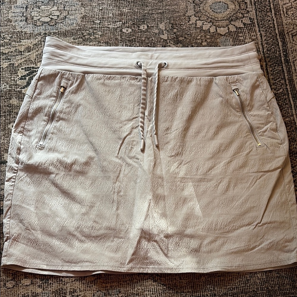 Athleta Grey Skort With Drawstring - image 1